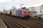 Die SBB Lok 482 032 durchfährt am 09.01.2013 den Hp.