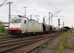 186 237 mit Getreidezug in Lehrte. Aufgenommen am 21.09.2013.