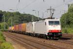 186 909 mit 185 579-0 in Köln-West 2.6.2014