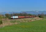 186 139 mit einem Schrottzug am 17.04.2014 bei Rann.