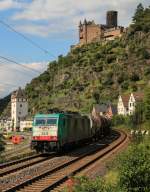 E 186 210 mit einem Kesselzug am 21.