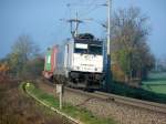 Am 07.11.2014 kam 186 289 mit einem Containerzug aus Richtung Uelzen nach Stendal und fuhr weiter in Richtung Magdeburg.Einen Netten Gruss zurück an den Tf.