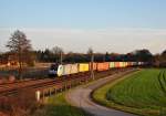 E 186 145-9 fuhr am 17.01.2015 mit einem Güterzug durch Langwedel.