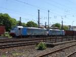 Railpool/BLS Cargo 186 103 und 186 105 am 14.06.15 bei Koblenz Lützel 