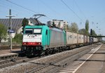 E 186 132 mit DGS 45589 (Crossrail, Genk–Novara) am 19.04.2015 in Lahr (Schwarzwald)
