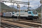 EU43-004RT und Railpool 186 290 haben einen Winnerzug über den Brenner nach Bozen gebracht. Hier wird die 186 290 weggestellt. (16.04.2016)