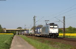 186 428-9 und 189 285-0 (Zugschluss) mit einem KV Zug bei Lindhorst 7.5.16