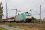 186 241-6 mit einem Müllersonderzug in Dedensen Gümmer, am 30.09.2016.