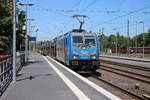 HSL Lokomotive BR 186 381 am 01.06.2020 auf dem Weg von Solingen HBF nach Köln.