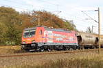 Am 11.09.2018 kam die 186 382-8 von der HSL Logistik GmbH, ( AKIEM SAS, Clichy) aus Richtung Stendal und fuhren weiter in Richtung Wittenberge .