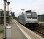 186 271-3 von Railpool kommt als Lokzug aus Krefeld-Hbf nach Aachen-West und kommt aus Richtung Mönchengladbach-Hbf,Rheydt-Hbf,Wickrath,Beckrath,Herrath und fährt durch Erkelenz in Richtung