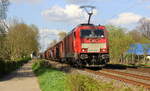 186 328-1 DB-Schenker  kommt mit einem Schrottzug aus Köln-Kalk(D) nach Genk-Goederen(B) und kommt aus Richtung