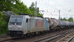 Die polnische LOTOS mit der Rpool E 186 274-7 und Kesselwagenzug Richtung Polen am 02.05.18 Berlin-Hirschgarten.