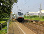 186 452-9  von Railpool kommt die Kohlscheider-Rampe hoch aus Richtung Mönchengladbach,Herzogenrath mit einem Kalkleerzug aus Oberhausen-West(D) nach Hermalle-Huy(B) und fährt durch