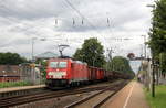 186 340-6 DB-Schenker kommt die Kohlscheider-Rampe hoch aus Richtung Neuss,Herzogenrath mit einem Schrottzug aus Köln-Kalk(D) nach Genk-Goederen(B) und fährt durch Kohlscheid in Richtung