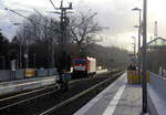 186 328-1 DB-Schenker  kommt aus Richtung Aachen-West,Laurensberg,Richterich und fährt als Lokzug aus Aachen-West(D) nach Neuss(Gbf)(D) und fährt durch Kohlscheid in Richtung