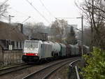 186 454-5 von Lineas/Railpool kommt aus Richtung Aachen-West mit gemischten Güterzug aus Antwerpen-Noord(B) nach Köln-Gremberg(D) und fährt durch Aachen-Schanz in Richtung