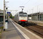 186 447-9 von Lineas/Railpool kommt als Lokzug aus Köln-Gremberg(D) nach Antwerpen-Noord(B) und kommt als Umleiter durch Erkelenz in Richtung