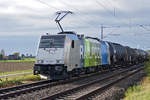 Lokomotive 186 295-2 am 16.10.2019 in Mönchengladbach.