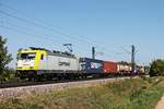 Mit einem Containerzug aus Rotterdam, fuhr am Mittag des 12.09.2018 die ITL/CCW 186 151-7, welche den Zug seit dem Startbahnhof bespannte, bei Hügelheim über die KBS 703 in Richtung Basel,