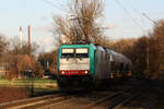 E 186 220  auf der Hamm-Osterfelder Strecke bei Datteln am 16.01.2020