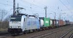 RTB CARGO GmbH, Düren [D] mit der Railpool Lok  186 428-9  [NVR-Nummer: 91 80 6186 428-9 D-Rpool] und Containerzug am 04.03.20 Bf.
