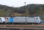 Railpool E 186 141-8 pausiert am 30.12.2021 bei Uwe Adam in Eisenach.