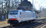 HSL Logistik GmbH mit der Railpool Lok  186 257  [NVR-Nummer: 91 80 6186 257-2 D-Rpool] am 11.03.22 Berlin Buch.