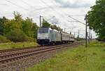 Am 13.08.23 schleppte 186 294 der Lineas zwei Wagen des European Sleepers durch Greppin Richtung Dessau.