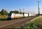 KLV-Zug (Erontrans Sp.z.o.o.) mit 186 359-6 unterwegs in Großkorbetha Richtung Weißenfels.

🧰 Akiem S.A.S., vermietet an die CFL cargo Deutschland GmbH
🕓 14.7.2023 | 8:04 Uhr