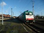Am 24.11.2013 kam 186 131 mit einem Holzzug aus Richtung Berlin durch Stendal und fuhr weiter Richtung Übergabebahnhof Borstel.Laut Infos soll er aus Rostock sein.