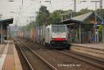 186 104 BLS Railpool im Schlepp am 28.06.2014 in Dormagen.