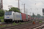 Metrans 186 455-2 durchfährt Recklinghausen-Ost 2.6.2016