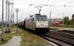 Am 02.07.2016 kam die E 186 181-4 von der HSL Logistik (Railpool) aus Richtung Salzwedel nach Stendal und fuhr weiter in Richtung Magdeburg .