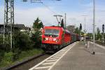 # Roisdorf 20
Die 187 141 von DB Cargo/Schenker/Railion mit einem Güterzug aus Köln kommend durch Roisdorf bei Bornheim in Richtung Bonn/Koblenz.

Roisdorf
1.5.2018