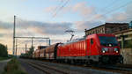 Am Abend des 16.07.2019 kam 187 171 mit einem gemischten Güterzug durch Dessau gerollt.