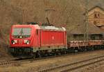 187 116 am 16.03.2022 bei der Einfahrt nach Kaub 