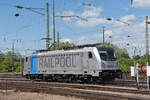 Lok 187 007-0 durchfährt den Badischen Bahnhof. Die Aufnahme stammt vom 30.04.2018.