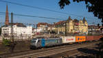 187 005-4 von railpool / bls-cargo lässt sich am 27. Juli 2018 in Offenburg ablichten. 