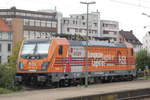 187 500-4 der HSL-Logistik, abgestellt am Hauptbahnhof von Oldenburg (Oldb.) am 7.9.2019