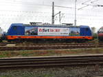 raildox macht Werbung für Erfurt mit der 91 80 6187 319-9 D-RDX stand in HH Hohe Schaar am 17.10.2019.