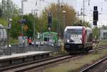 Paralleleinfahrt in den Bf Anklam - 312 109 Suiker Unie auf 3 und EPCD 187 085 auf 1 - 06.05.2019.