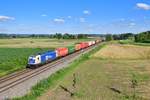 187 323 mit einem KLV am 07.07.2020 bei Osterhofen.