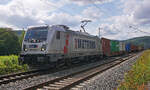 HHLA 187 508-7 mit einem Güterzug am 10.08.2021 in Karlstadt.