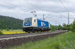 187 326-4 ist Solo bei Hermannspiegel am 22.05.2025 unterwegs.