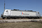 RheinCargo GmbH & Co. KG mit der  187 071-6  [NVR-Number: 91 80 6187 071-6 D-RHC] am 6.3.26 am Besucher Park München Flughafen abgestellt.