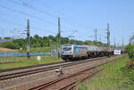 Railpool 187 308-2 mit Kesselwagen Richtung Bebra, am 26.05.2026 in Gerstungen.