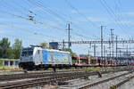 Lok 187 004-7 durchf�hrt am 16.07.2026 den Bahnhof Pratteln.