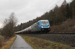 187 930-3 LTE mit Kesselwagen bei Erzhausen am 23.02.2017