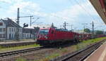 DB 187 119 mit einem Güterzug aus Richtung Bebra, am 11.06.2021 in Eisenach.